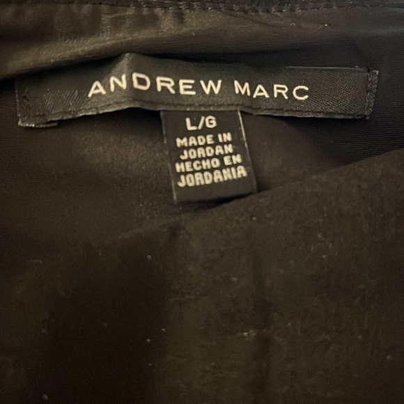 Andrew Marc Microsuede Black pull-on pants size large - Picture 7 of 7